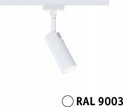 Spot URail Paulmann Tube, 380 lm, 3 shkallë drite, i bardhë