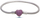Byzylyk Infinity Love purple heart HC-374, 20 cm