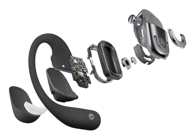 Kufje pa tela Shokz OpenFit 2, True Wireless, të zeza
