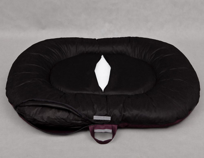 Shtrat për qen Hobbydog Comfort Ponton XXL, 120x100 cm, i burgundy