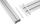 Mbajtëse tavoline InLine Slatwall, panel alumini 1m, 2 mbështetëse 0.43m, gri