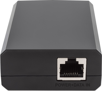 Splitter PoE Intellinet 561693, Gigabit Ultra, dalje USB C, ngjyrë e zezë