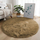 Tapet Strado Round Shaggy, rrumbullak 120x120 cm, ngjyrë kafe