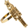 Set dekorativ arrikthyes Nutcracker Serv Round X2, 2 copë, i artë