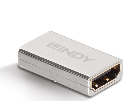 Përshtatës HDMI Lindy 2.1, femër‑femër, 8K UHD, ngjyrë e zezë