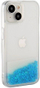Mbulesë silikoni iLike për Apple iPhone 15, efekt glitter uji, blu