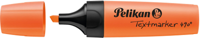 Marker teksti Pelikan Textmarker 490, pako me 10 copë, portokalli fluoreshent
