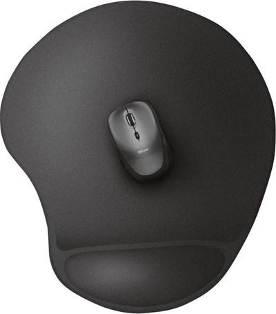Mousepad Trust BigFoot XL, ergonomik, me jastëk xheli për kyçin e dorës, i zi
