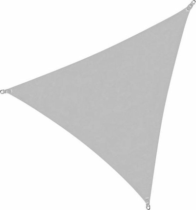 Çadër trekëndore për hije Sun, 3.0 x 3.0 x 3.0 m, 90% hijëzim, gri
