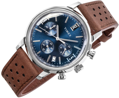 Ora dore Timex Marlin Chrono TW2W10200, kronograf, 40mm, kafe