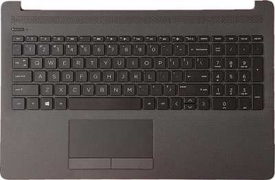 Рамка за тастатура за лаптоп HP L50000-051, со тачпад, нумерички блок, црна