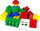 Lodra me blloqe ndërtimi K3 Small Construction Blocks, 30 copa, 57 mm, me ngjyra