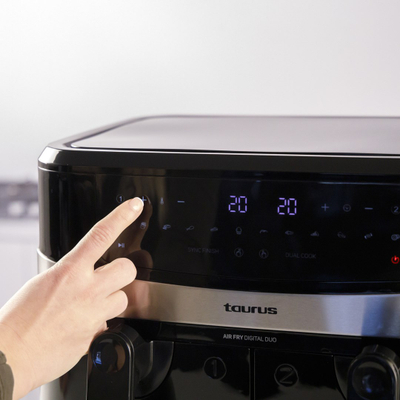 Fritezë me ajër Taurus Digital Duo AF2600D, 2x4.5L, 2600W, e zezë