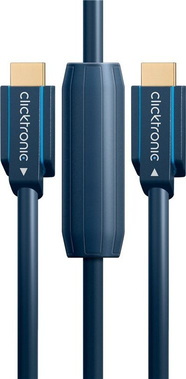 Kabllo HDMI ClickTronic High Speed, 25 m, me Ethernet, blu e errët
