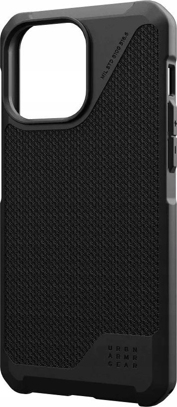 Kapak mbrojtës Urban Armor Gear Metropolis LT MagSafe për iPhone 15 Pro Max, Kevlar, i zi