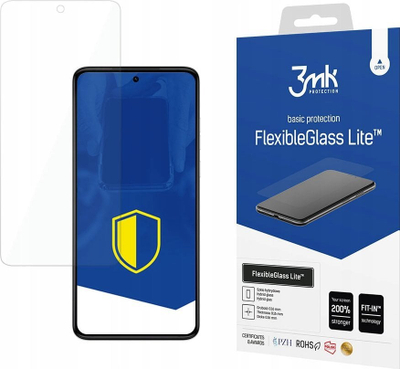 Mbrojtëse ekrani 3MK FlexibleGlass Lite për Motorola Moto G84 5G, xham hibrid, 0.16mm, transparente