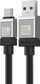 Kabllo USB Baseus CoolPlay CAKW000601, USB-A në USB-C, 1 m 100W, i zi