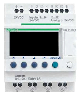 Modul logjik Schneider Electric Zelio Logic SR2B121FU, 8 hyrje diskrete, dalje rele, 100-240V AC