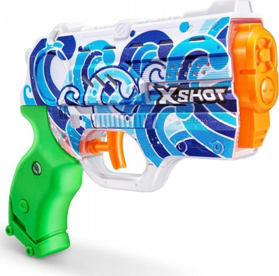Pistolete me uj ZURU X-Shot Water Fast-Fill Skins Nano Hydra, mbushje e shpejt, për kalamaj, shumëngjyrëshe