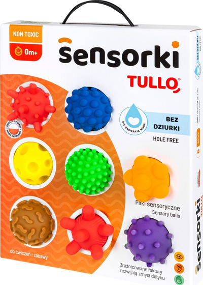 Set topash sensorik Tullo AM 419, 8 copë, me lloj-lloj teksturash, shumëngjyrësh