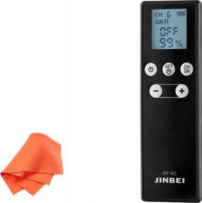 Telekomandë për blic Jinbei EF RC, kontroll nga larg deri në 100 m, për drita EF, gri