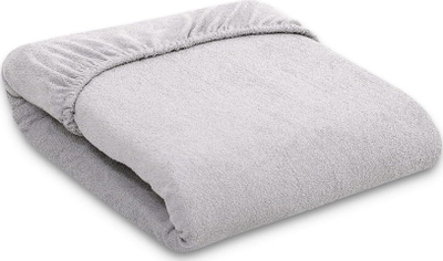 Чаршаф со ластик Matex Terry, 70x140 cm, памук, сив