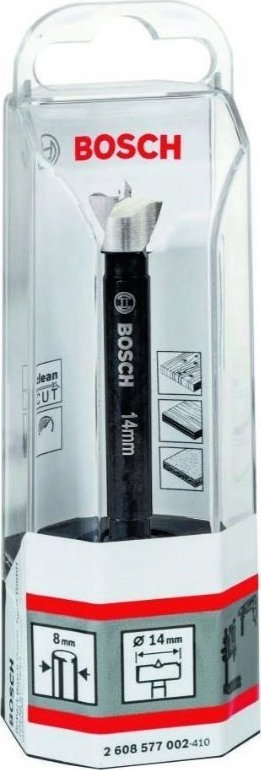 Stërvitëse dru Bosch Forstner, 14mm, për mandrinë 10mm