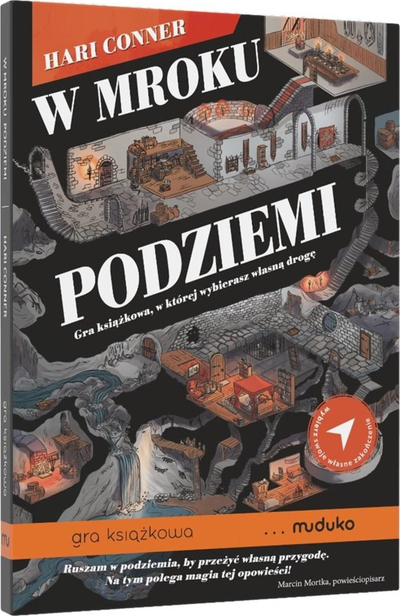 Liber lojë Muduko In the Darkness of the Dungeons, paperback, fantazi RPG