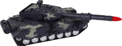 Tank lodër me telekomandë RC Military, me drita dhe zë, kamuflazh gri
