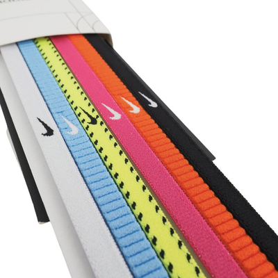 Lidhëse flokësh Nike Flex Classic Slim, set me 6 copë, neon e verdhë, rozë neon
