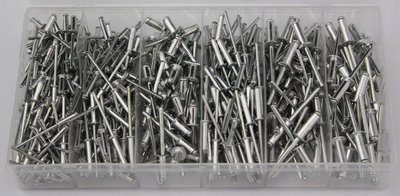 Set nitash alumini Richmann C0405, 450 copë, shumë madhësi, ngjyrë metalike