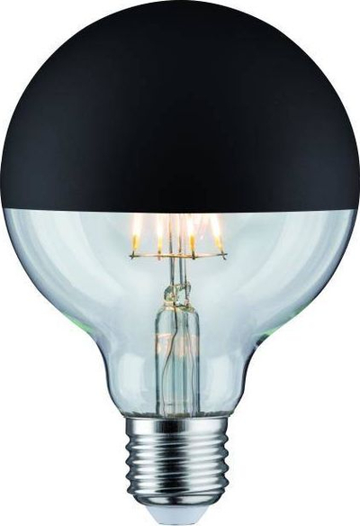 Llambë LED Paulmann Globe G95 E27, 6.5W, 2700K, e zezë mat