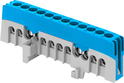 Shirit terminal i izoluar ORNO Terminal Strip PRO N, 12 dalje, blu