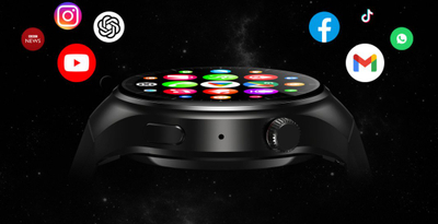Smartwatch Zeblaze Thor Ultra, 1.43" AMOLED, 4G LTE, i zi me rrip çeliku