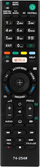 Pilot universal BLOW RMT-TX100D, për TV Sony, buton Netflix, i zi