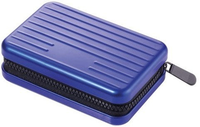 Etui për kartela Troika Kartenkoffer, mbrojtje RFID, blu