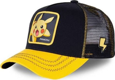 Kapelë baseball Capslab Freegun Pokemon Pikachu CL-PKM2-1-PIK6, me rrjetë, e zezë