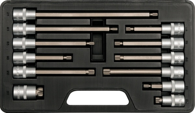 Set çelësash Yato YT-7753, 1/2", 12 copa, ngjyrë argjendtë
