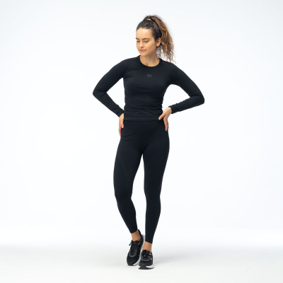 Хеланки за жени IQ Cross The Line ISMAE BOTTOM WMNS, најлон, црни
