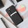 Futera telefoni Card Case për Samsung Galaxy A15 5G, me xhep kartash, silikoni, e zezë