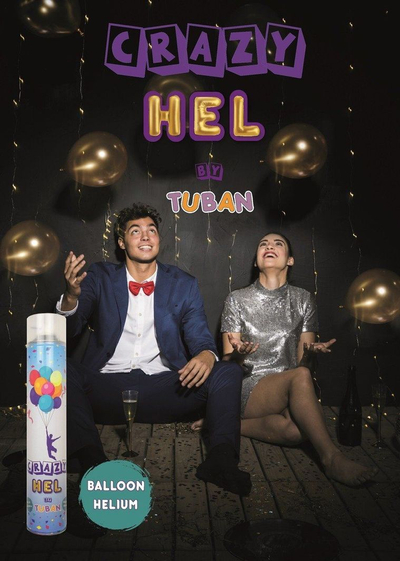Helium për fryrjen e balonave Tuban Crazy