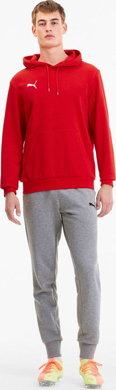 Bluzë me kapuç Puma TeamGoal 23 Casuals M, me xhep kangur, pambuk me poliester, e kuqe