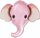 Balon heliumi Flexmetal Elephant Head Pink, 81×99cm, folie, rozë