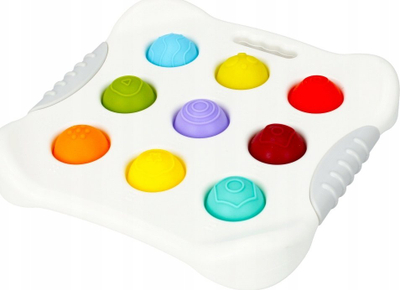 Lojë sensorike Bam Bam Sensory Board WB 0/32, 9 flluska silikoni, për fëmijë 10m+