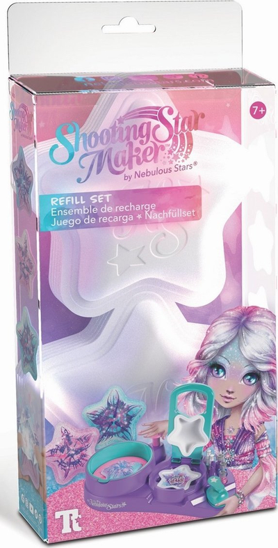 Set kreativ Nebulous Stars Shooting Star Maker, Refill, 12 yje letre, i bardhë