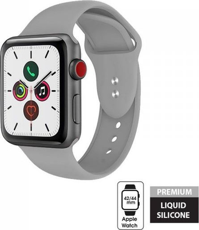 Rrip për Apple Watch Crong Liquid Band, 42 / 44mm, i hirtë