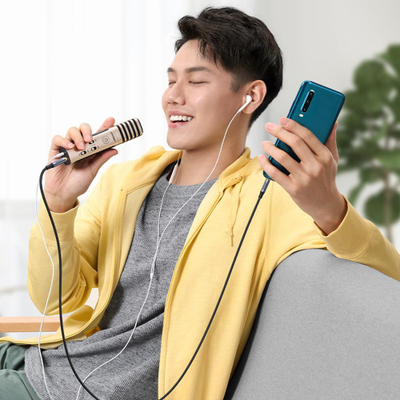 Kabllo audio Ugreen AV183, jack 3.5mm në jack 3.5mm, 3m, e zezë