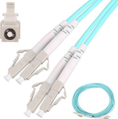 Kabllo optike patchcord Extralink EX.10307, OM3, 5m, LC LC, aqua