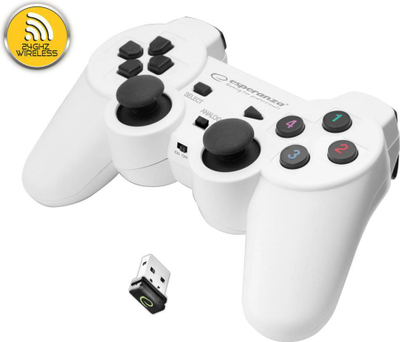 Kontroller Esperanza Gladiator, wireless, i bardhë