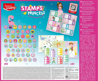 Set kreativ për vizatim Maped Creativ Princesses, 52 fletë, shumëngjyrësh